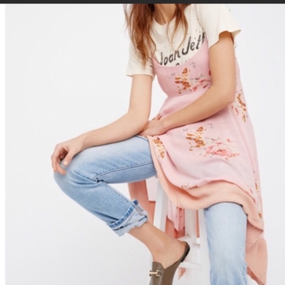 Free People Floral Print Mini Dress